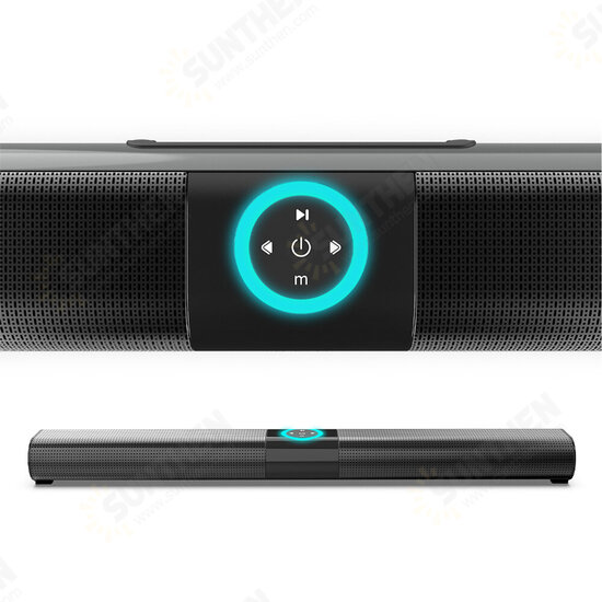 BS-20 Wireless bluetooth 5.0 Speaker Sound Bar Subwoofer Stereo LED Flashlight RGB Speaker Home Theater Surround Soundbar with Remote Control