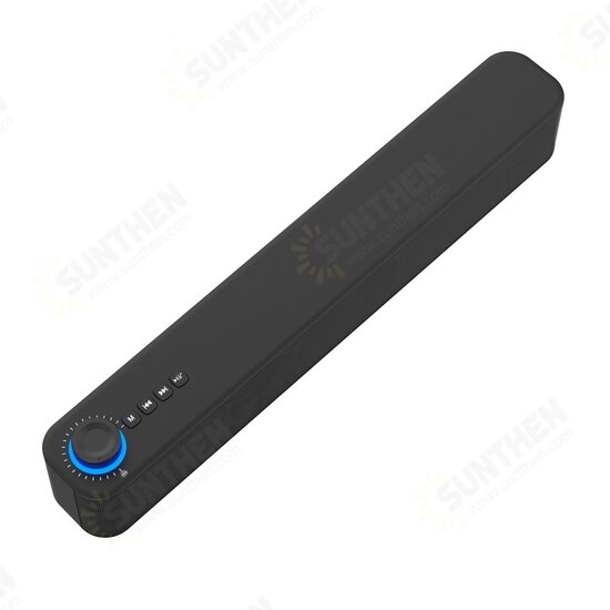 C08 bluetooth 5.0 Speaker Wireless Soundbar 10W Double Horn HiFi Bass Surround Sound Speaker Built-in Microphone