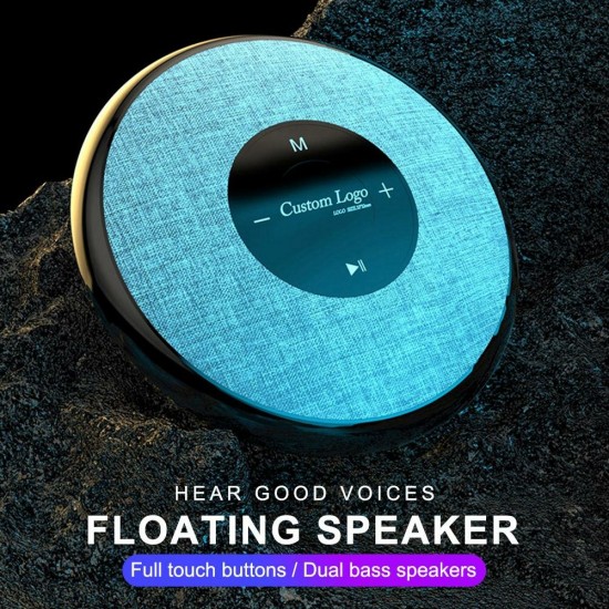 C7 Floating bluetooth Speaker Dual Bass IPX6 Waterproof Soundbox Mini Portable Subwoofers with Touch Buttons