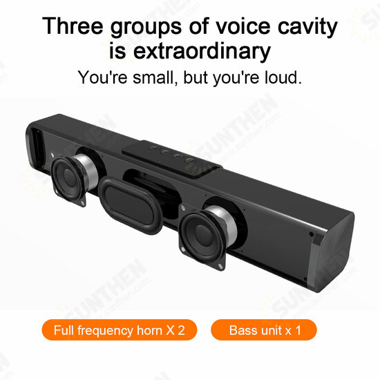 D02 Wireless bluetooth Speaker Multifunctional RGB TF Card Subwoofer Computer Game Sound Bar Loudspeaker