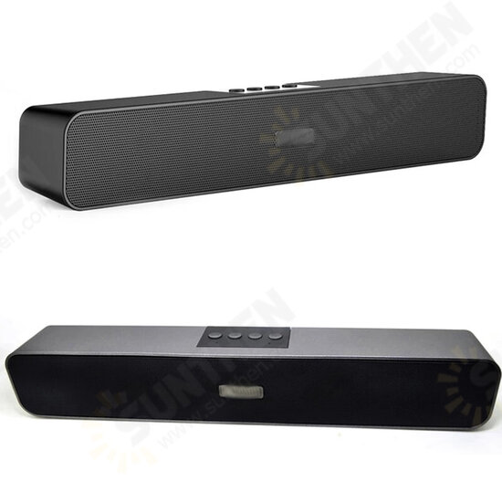 E350 Wireless bluetooth Soundbar 10W Home Theater Four Units HIFI FM Radio TF Card AUX-In 1200mAh Computer Desktop Speaker with Mic