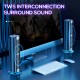 F3 HIFI Soundbar blutooth 5.0 Speaker Vertical Subwoofer Stereo Bass Soundbar Handsfree for Phone Laptop TV Computer