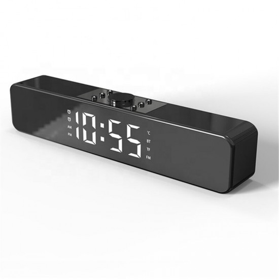 G2 Alarm Clock bluetooth Speaker With LED Digital Display Wired Wireless Home Theater Surround Sound Bar