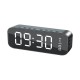 H21 Wireless bluetooth Speaker Mini LED Double Alarm Clock FM Radio TF Card AUX Soundbar Subwoofer with Mic