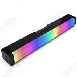 LP-18 20W bluetooth Speaker Soundbar Stereo Home Theater Soundbar Rectangle RGB Colorful bluetooth Speaker with Remote Control LP-18 20W bluetooth Speaker Soundbar Stereo Home Theater Soundbar Rectangle RGB Colorful bluetooth Speaker with Remote Control