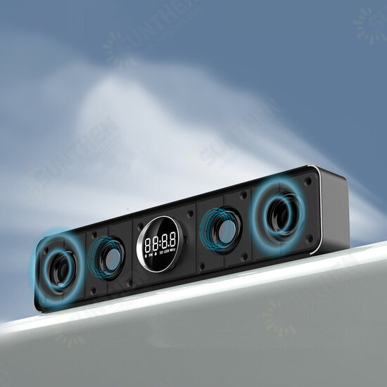 M10 4 Unit Sound LED Display Big Power Wireless Bass Column 6D Stereo Soundbar Music Center bluetooth Speaker