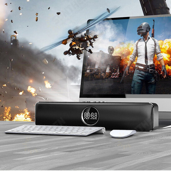 M10 4 Unit Sound LED Display Big Power Wireless Bass Column 6D Stereo Soundbar Music Center bluetooth Speaker