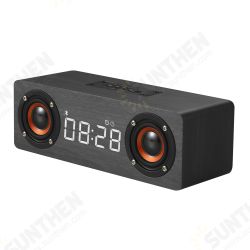 M5C bluetooth Speaker Alarm Clock LED Screen Display Voice Call Wooden Box High Quality Music Stereo Sound Effect Noise Reduction TF Card Speaker M5C bluetooth Speaker Alarm Clock LED Screen Display Voice Call Wooden Box High Quality Music Stereo Sound Effect Noise Reduction TF Card Speaker