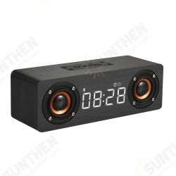 M5C bluetooth Speaker Alarm Clock LED Screen Display Voice Call Wooden Box High Quality Music Stereo Sound Effect Noise Reduction TF Card Speaker M5C bluetooth Speaker Alarm Clock LED Screen Display Voice Call Wooden Box High Quality Music Stereo Sound Effect Noise Reduction TF Card Speaker