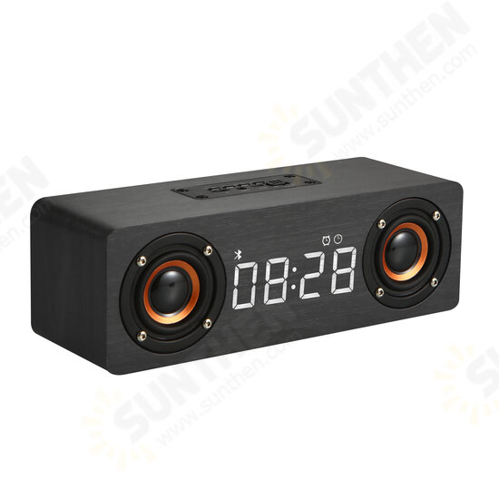 M5C bluetooth Speaker Alarm Clock LED Screen Display Voice Call Wooden Box High Quality Music Stereo Sound Effect Noise Reduction TF Card Speaker M5C bluetooth Speaker Alarm Clock LED Screen Display Voice Call Wooden Box High Quality Music Stereo Sound Effect Noise Reduction TF Card Speaker