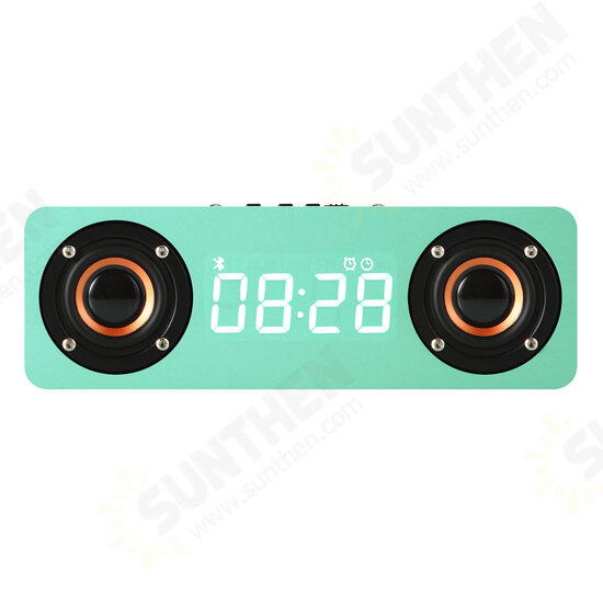 M5C bluetooth Speaker Alarm Clock LED Screen Display Voice Call Wooden Box High Quality Music Stereo Sound Effect Noise Reduction TF Card Speaker M5C bluetooth Speaker Alarm Clock LED Screen Display Voice Call Wooden Box High Quality Music Stereo Sound Effect Noise Reduction TF Card Speaker