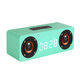 M5C bluetooth Speaker Alarm Clock LED Screen Display Voice Call Wooden Box High Quality Music Stereo Sound Effect Noise Reduction TF Card Speaker M5C bluetooth Speaker Alarm Clock LED Screen Display Voice Call Wooden Box High Quality Music Stereo Sound Effect Noise Reduction TF Card Speaker