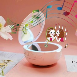 M6 Fashion Pocket Mirror Wireless bluetooth Speaker Fill Light Mini Portable Outdoor Speaker M6 Fashion Pocket Mirror Wireless bluetooth Speaker Fill Light Mini Portable Outdoor Speaker