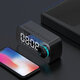 P2 Wireless bluetooth Speaker Double Alarm Clock FM Radio Mirror LED Display HiFi Music Column Subwoofer Hands-free Call Speaker