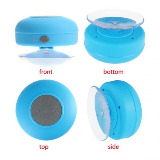 Portable bluetooth Sucker Waterproof Wireless Handsfree Speaker For Bathroom Shower Pool Beach