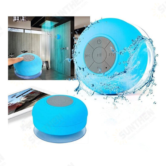 Portable bluetooth Sucker Waterproof Wireless Handsfree Speaker For Bathroom Shower Pool Beach