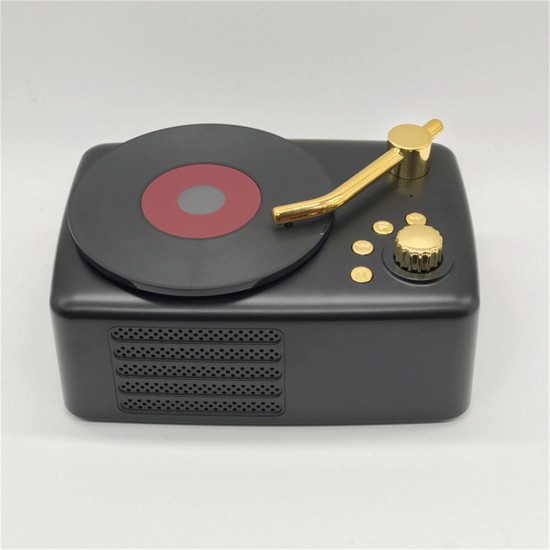 Retro Mini Portable Wireless bluetooth5.0 Speaker Radio USB TF Card Music Player Hifi Sound Amplifier