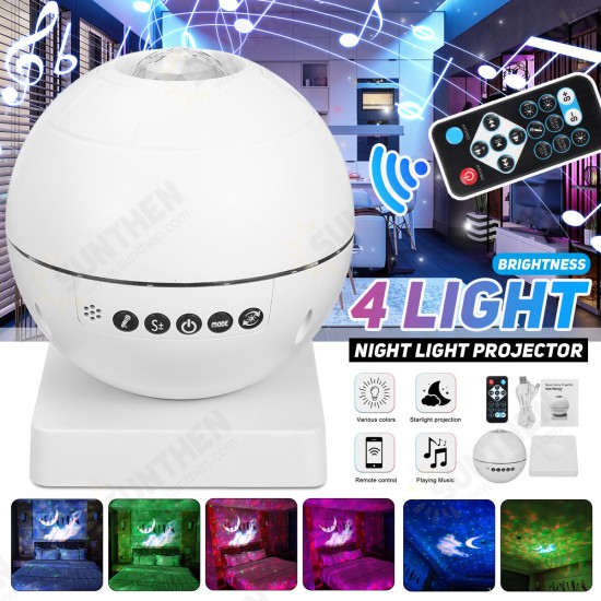 Star Projector Light Night Lamp Music Player LED Starry Sky Ocean Wave with Remote Star Projector Light Night Lamp Music Player LED Starry Sky Ocean Wave with Remote