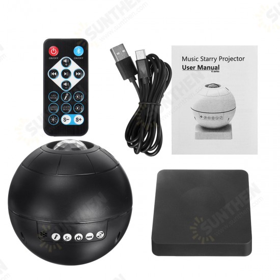 Star Projector Light Night Lamp Music Player LED Starry Sky Ocean Wave with Remote Star Projector Light Night Lamp Music Player LED Starry Sky Ocean Wave with Remote