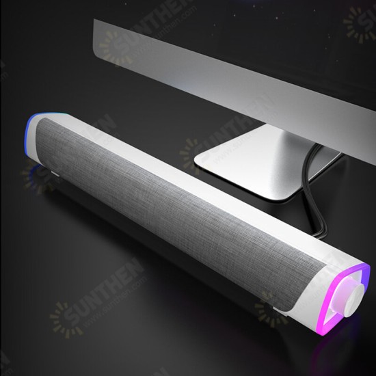 V8 Computer Speaker Wired bluetooth Speaker Soundbar USB Power Desktop Audio Subwoofer