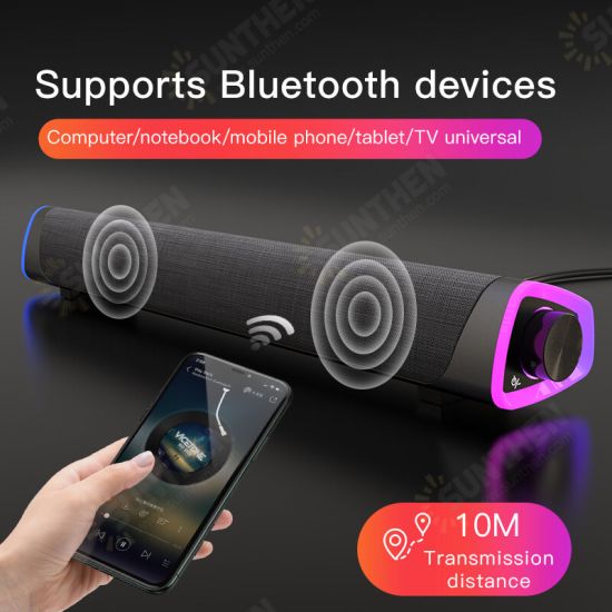 V8 Computer Speaker Wired bluetooth Speaker Soundbar USB Power Desktop Audio Subwoofer