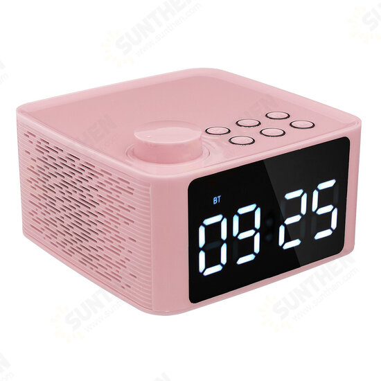Wireless bluetooth 5.0 Speaker LED Display Alarm Clock FM Radio TF Card Handsfree Speaker Wireless bluetooth 5.0 Speaker LED Display Alarm Clock FM Radio TF Card Handsfree Speaker