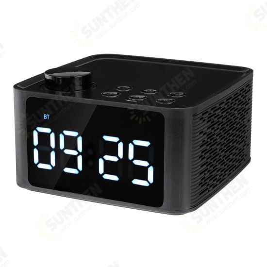 Wireless bluetooth 5.0 Speaker LED Display Alarm Clock FM Radio TF Card Handsfree Speaker Wireless bluetooth 5.0 Speaker LED Display Alarm Clock FM Radio TF Card Handsfree Speaker