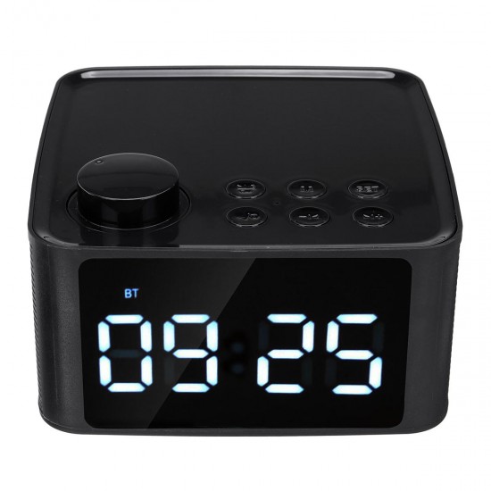 Wireless bluetooth 5.0 Speaker LED Display Alarm Clock FM Radio TF Card Handsfree Speaker