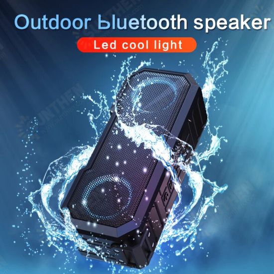 X8 bluetooth Speaker Subwoofer Stereo HIFI 52MM Dual Drivers 16W FM Radio TF Card AUX-In Soundbar 3000mAh Power Bank