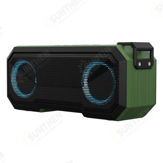 X8 bluetooth Speaker Subwoofer Stereo HIFI 52MM Dual Drivers 16W FM Radio TF Card AUX-In Soundbar 3000mAh Power Bank