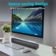 Y9 bluetooth Soundbar Bass Stereo 45MM Drivers 20W Speaker TF Card AUX-In 2000mAh Remote Control Soundbox with Mic for Smart Phone TV PC Tablets