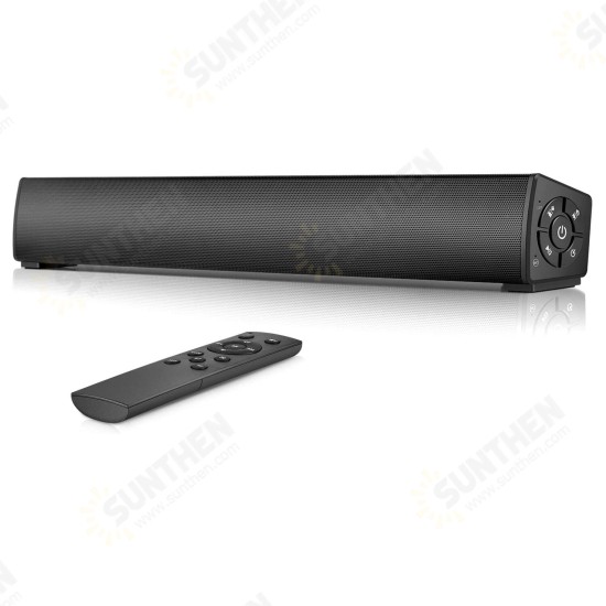 Y9 bluetooth Soundbar Bass Stereo 45MM Drivers 20W Speaker TF Card AUX-In 2000mAh Remote Control Soundbox with Mic for Smart Phone TV PC Tablets