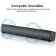 Y9 bluetooth Soundbar Bass Stereo 45MM Drivers 20W Speaker TF Card AUX-In 2000mAh Remote Control Soundbox with Mic for Smart Phone TV PC Tablets