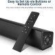 Y9 bluetooth Soundbar Bass Stereo 45MM Drivers 20W Speaker TF Card AUX-In 2000mAh Remote Control Soundbox with Mic for Smart Phone TV PC Tablets