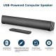 Y9 bluetooth Soundbar Bass Stereo 45MM Drivers 20W Speaker TF Card AUX-In 2000mAh Remote Control Soundbox with Mic for Smart Phone TV PC Tablets