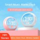 Z2 bluetooth 5.0 Speaker Mirror Dual Alarm Clock HIFI Stereo Mini Round Shape Subwoofer Support FM Radio TF Card