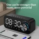 ZXL-B126 Alarm Clock bluetooth 5.0 Speaker Digital Display LED Wireless Subwoofer Music Player Mirror Dual Alarm Clock