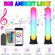 bluetooth RGB LED Ambient Light Microphone Music APP Control Fill Light