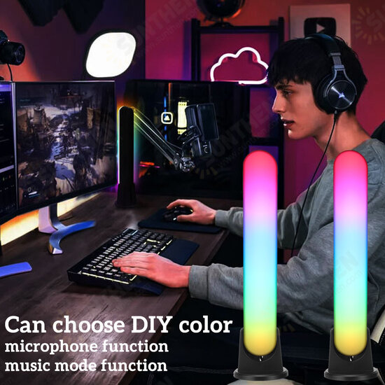 bluetooth RGB LED Ambient Light Microphone Music APP Control Fill Light