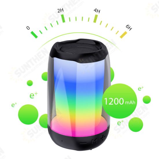 bluetooth Speaker 360°Stereo Sound FM Radio Wireless Portable TWS Speaker Color Light Woofer Speakers Computer Outdoor Mini Loudspeaker bluetooth Speaker 360°Stereo Sound FM Radio Wireless Portable TWS Speaker Color Light Woofer Speakers Computer Outdoor Mini Loudspeaker