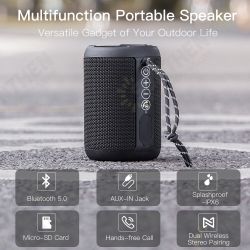 bluetooth Speaker Bass HIFI Stereo Subwoofer 10W TF Card IPX6 Waterproof 2500mAh Portable Wireless Outdoor Mini Speaker with Mic bluetooth Speaker Bass HIFI Stereo Subwoofer 10W TF Card IPX6 Waterproof 2500mAh Portable Wireless Outdoor Mini Speaker with Mic