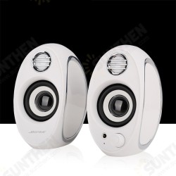 DX18 Full Range 2.0 Subwoofer Portable Computer Speakers Mini Bass PC Speaker Portable Music DJ USB Soundar for laptop Phone TV