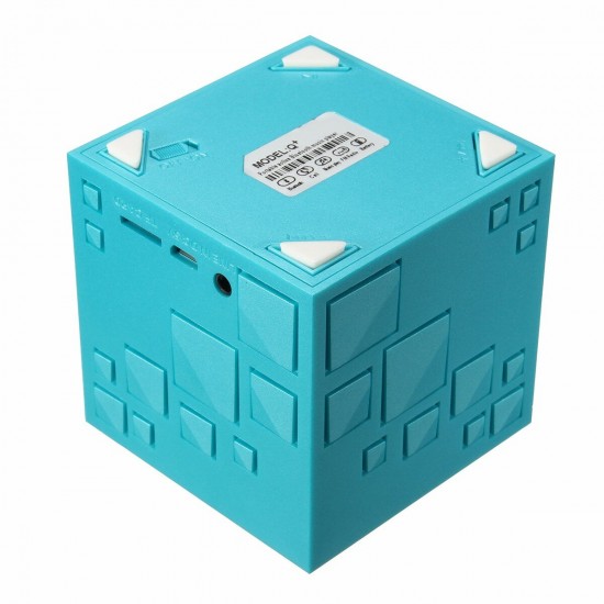 Cube bluetooth Speaker Creative TF Card Slot Subwoofer Portable Mini Wireless HiFi Speaker Birthday Gift