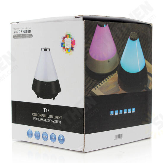 Colorful LED Night Light Portable Stereo bluetooth 3.0 Wireless Music Speaker