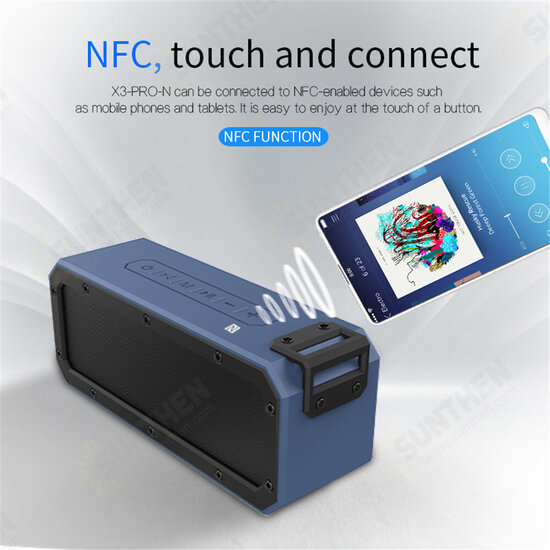 Cyboris X3 Pro-N 40W Wireless bluetooth Speaker 6600mAh Portable Outdoor IP67 Waterproof NFC Subwoofer Stereo with Type-C Audio DSP Sound Cyboris X3 Pro-N 40W Wireless bluetooth Speaker 6600mAh Portable Outdoor IP67 Waterproof NFC Subwoofer Stereo with Type-C Audio DSP Sound