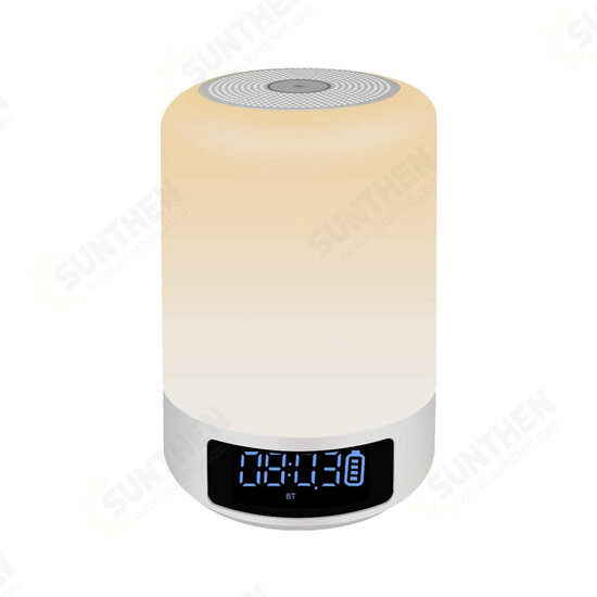 D58 Smart Mini Light Lamp Screen Display Clock Alarm Clock Colorful Light Wireless bluetooth Speaker