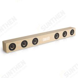 D80 Home Theatre Soundbar TV HDMI-compatible Wireless bluetooth Stereo Wooden Speaker Remote Control Support AUX/HDMI-compatible/Clock Display for TV Phone Laptop D80 Home Theatre Soundbar TV HDMI-compatible Wireless bluetooth Stereo Wooden Speaker Remote Control Support AUX/HDMI-compatible/Clock Display for TV Phone Laptop