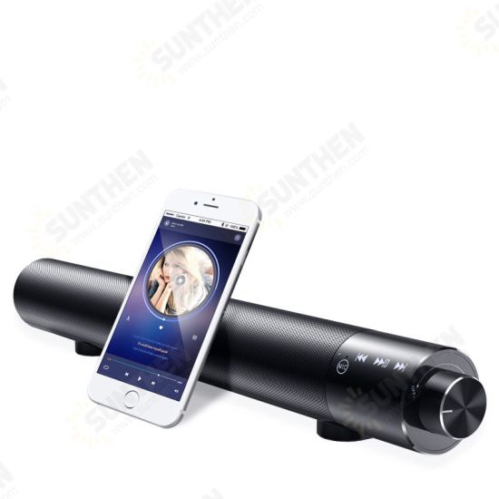 Desktop Wireless Cylindrical Subwoofer bluetooth 5.0 Speaker 5200mAh Battery Life Soundbar 2 Speakers 2 Diaphragms