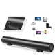 Desktop Wireless Cylindrical Subwoofer bluetooth 5.0 Speaker 5200mAh Battery Life Soundbar 2 Speakers 2 Diaphragms