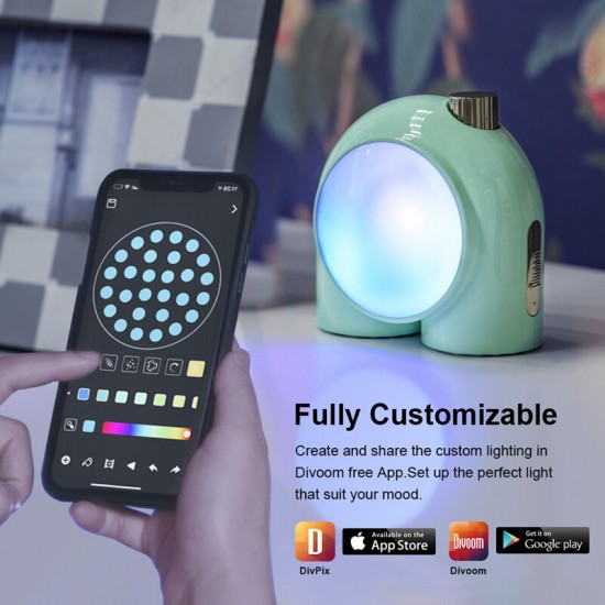 Planet-9 Decorative Mood bluetooth Smart Lamp with Programmable RGB LED light Music Control